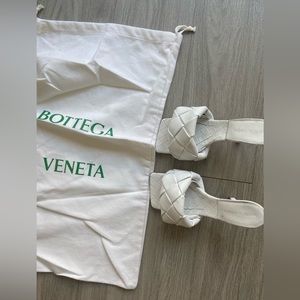 Bottega Veneta White Bijoux Puffy Napa High-Heel Sandals